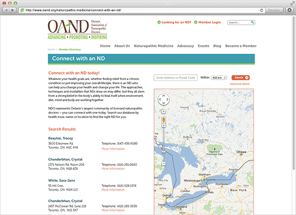 Ontario Association of Naturopathic Doctors by 108ideaspace